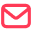 Pink mail icon